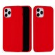 Husa protectie compatibila cu Huawei P40 Lite Liquid Silicone Case Rosu