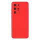 Husa protectie compatibila cu Huawei P40 Pro Liquid Silicone Case Rosu