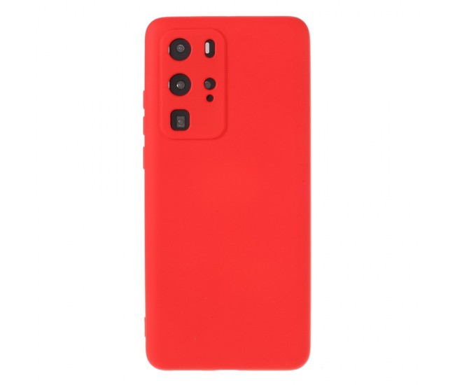 Husa protectie compatibila cu Huawei P40 Pro Liquid Silicone Case Rosu