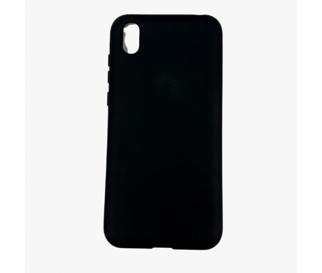 Husa protectie compatibila cu Huawei Y5 2019 Liquid Silicone Case Negru