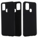 Husa protectie compatibila cu Samsung Galaxy A21S Liquid Silicone Case Negru