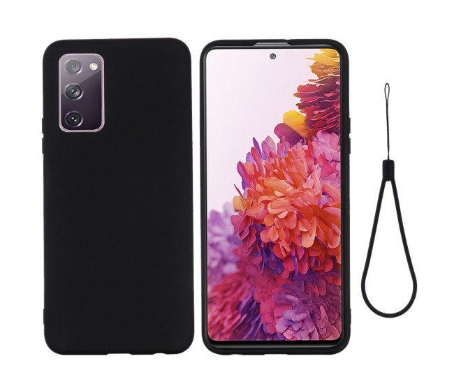 Husa protectie compatibila cu Samsung S20 Liquid Silicone Case Negru