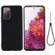 Husa protectie compatibila cu Samsung S20 Liquid Silicone Case Negru