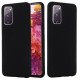 Husa protectie compatibila cu Samsung S20 Liquid Silicone Case Negru