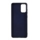 Husa protectie compatibila cu Samsung S20 Plus Liquid Silicone Case Albastru inchis