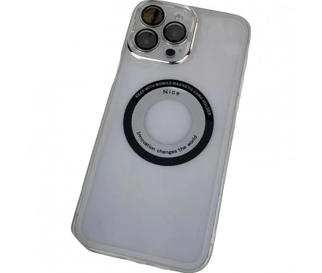 Husa protectie MagSafe TPU, Flippy, pentru iPhone 11, cu decupaj logo, Folie Sticla Camera, Transparent