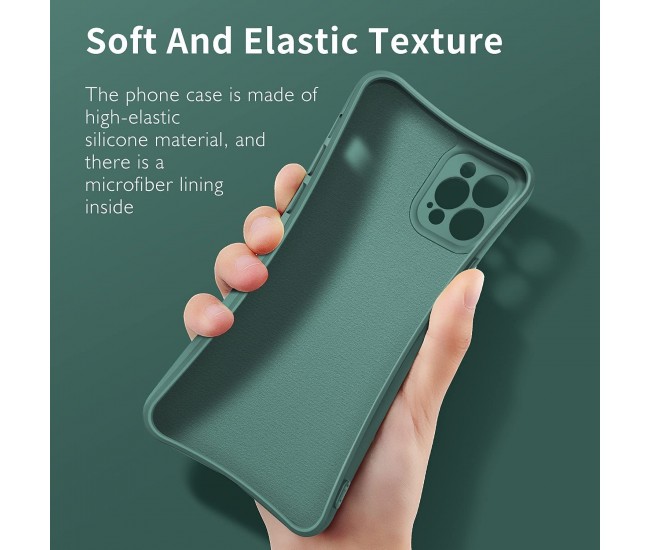 Husa protectie Flippy compatibila cu Apple iPhone 11 Pro Liquid Silicone Ring cu suport rotativ Verde