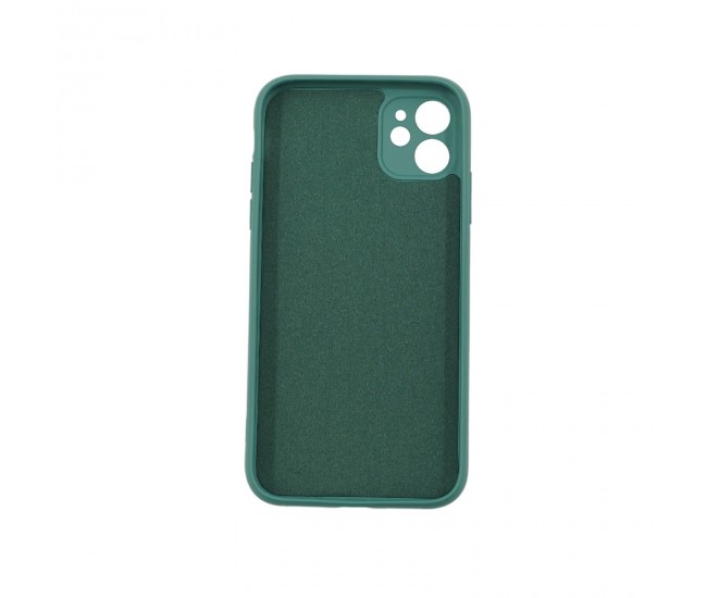 Husa protectie Flippy compatibila cu Apple iPhone 12 Liquid Silicone Case Verde