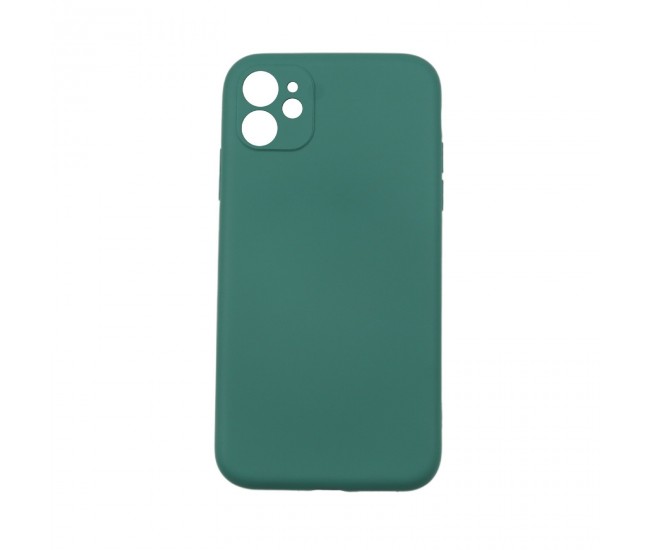 Husa protectie Flippy compatibila cu Apple iPhone 12 Liquid Silicone Case Verde