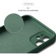 Husa protectie Flippy compatibila cu Apple iPhone 12 Liquid Silicone Ring cu suport rotativ Verde