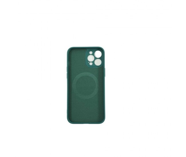 Husa protectie Flippy compatibila cu Apple iPhone 12 Mag Safe Silicone Verde