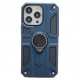 Husa protectie Flippy compatibila cu Apple iPhone 13 Defender Model 5 cu suport prindere inel,Albastru