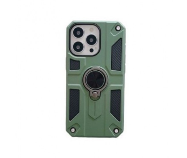 Husa protectie Flippy compatibila cu Apple iPhone 13 Mini Defender Model 5 cu suport,Verde