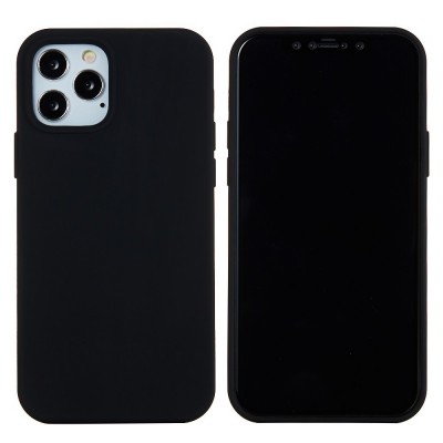 Husa protectie Flippy compatibila cu Apple iPhone 13 Pro Liquid Silicone Negru