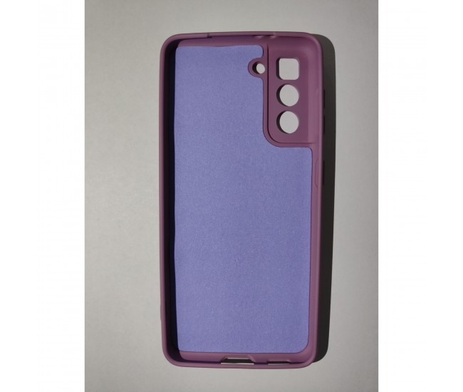 Husa protectie Flippy compatibila cu Samsung S21 5G Liquid Silicone Case Mov