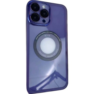 Husa protectie MagSafe TPU, Flippy, pentru iPhone 13 Pro, cu decupaj logo, cu Folie Sticla Camera, Mov