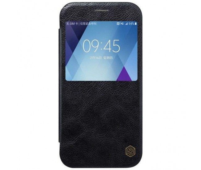 Husa Samsung Galaxy A3 2017 Nillkin Qin Flip Negru