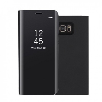 Husa Samsung Galaxy A50, Flip Cover Oglinda, Negru