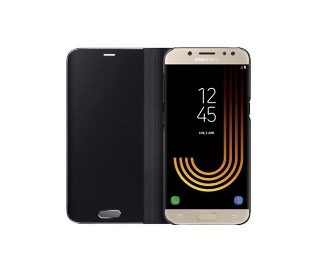 Husa Samsung Galaxy J3 2017 Flip Cover Oglinda Negru