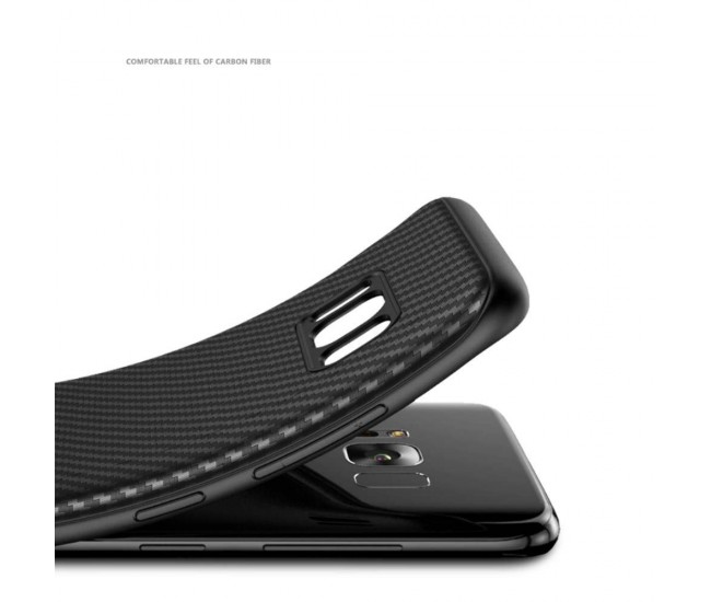 Husa Samsung Galaxy S8 IPAKY Carbon Fiber Negru