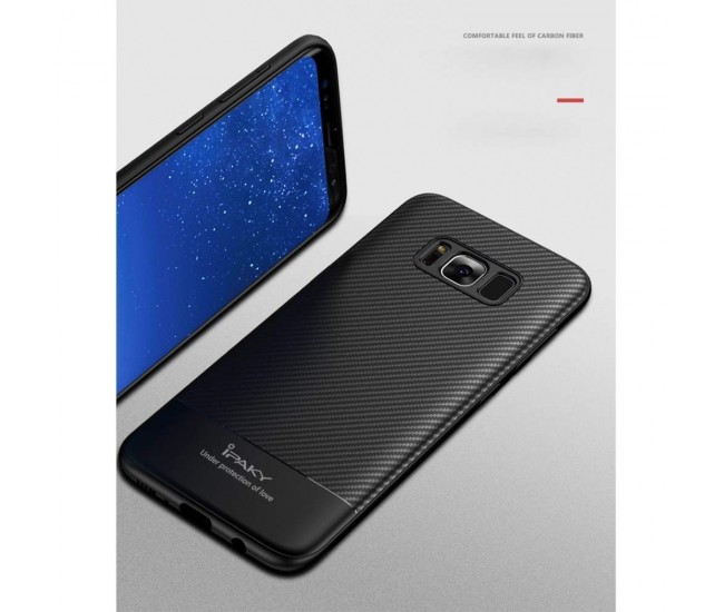 Husa Samsung Galaxy S8 IPAKY Carbon Fiber Negru