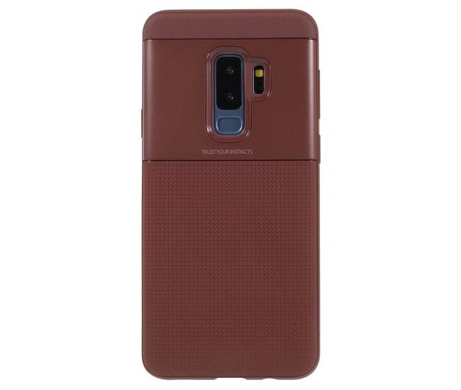 Husa Samsung Galaxy S9 Ipaky Elegant Grid Design TPU Hybrid Maro