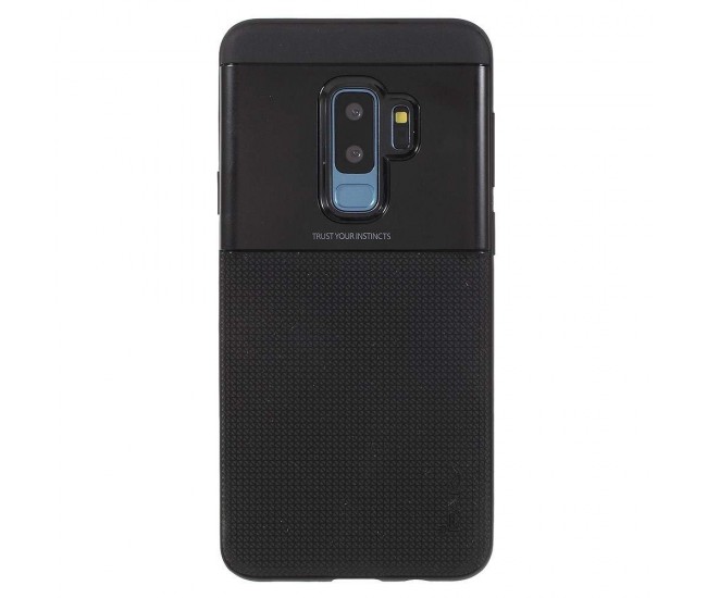 Husa Samsung Galaxy S9 Ipaky Elegant Grid Design TPU Hybrid Negru