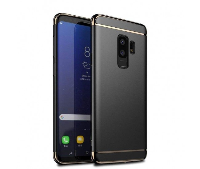 Husa Samsung Galaxy S9 Plus Luxury Plating 3 in 1 Negru