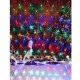 Instalatie Craciun, Tip Plasa, IP 44, 24 x 1 m, 960 LED-uri, Multicolor, 8 jocuri de lumini, Transformator fara telecomanda, Interconectabila, Prelungitor 5 m inclus, Fir transparent, Flippy