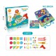 Jucarie Educativa Si Interactiva, Flippy, Set De Constructie Puzzle Din ABS Cu Bormasina Pentru Dezvoltatea Creativitatii Si A Indemanarii 2D si 3D, Valiza, +3, 31x7x25 cm, 338 Piese