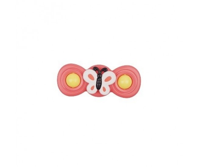 Jucarie Spinner pentru copii cu 2 laturi, Spinimals Fluture, Roz