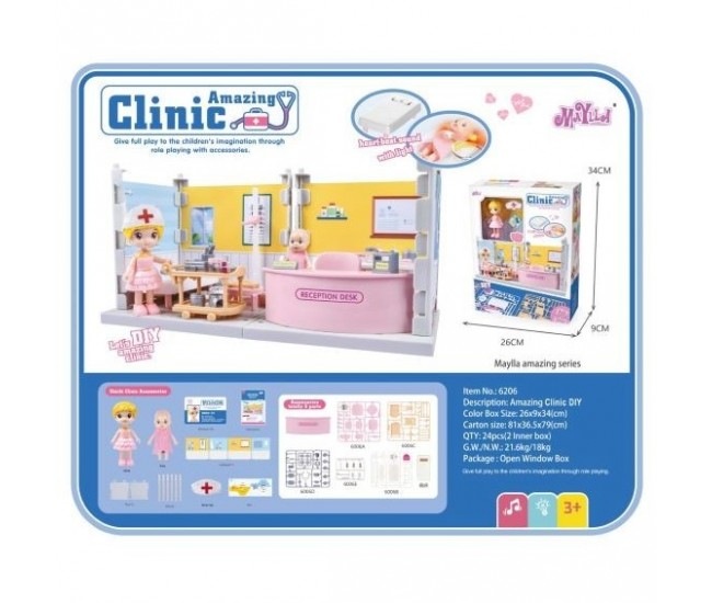 Set cabinet medical cu instrumente, Jucarii pentru copii, Flippy