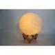 Lampa de veghe luna3D Moon Light, lumina LED alb cald, alimentare baterii, stand din plastic, 18 cm, Flippy