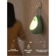 Lampa de veghe portabila cu 2 moduri de functionare Flippy, silicon non-toxic, reincarcabila USB, senzor miscare, albastru, pisicuta