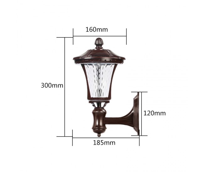 Lampa solara cu prindere de perete, Flippy, Alb cald