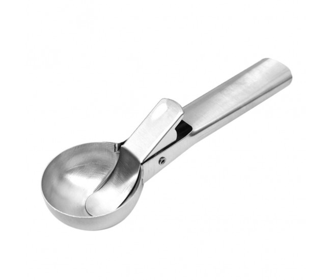 Lingura dozatoare inghetata Flippy,  Cool Serving, inox, gri