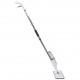 Mop plat, Flippy, cu pulverizator, pentru uz casnic, plastic, rezerva de mop din microfibra, 125x40 cm, Alb/Mov