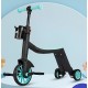 Bicicleta 8 in 1, Flippy, Transformabila, Multifunctionala, Reglare Inaltime, cu Maner de Impingere Detasabil, Tricicleta, Trotineta, 3 Roti, Pedale, Cosulet, 3-6 Ani, Albastru