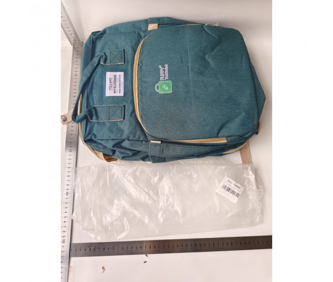 Rucsac Multifunctional pentru Mamici, Flippy, pentru Scutece Bebelusi cu Patut Pliabil, Verde