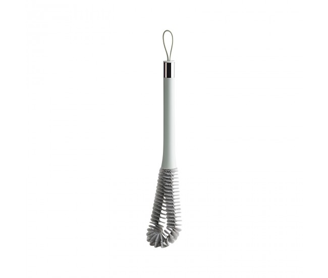 Perie de Curatat Pahare, Sticle, Biberoane, Flippy, cu Maner Lung, Uz Casnic, Silicon, Ergonomic, 3.9x5.4x38.5cm, Verde