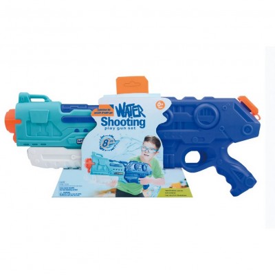 Pistol cu Apa pentru Copii, Rezervor de 1500 ml, Maner de transport, Pentru Piscina/Plaja, Flippy, 3 ani+, Bleumarin, Lungime 44 cm