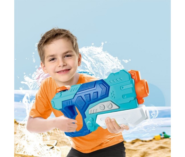 Pistol cu Apa pentru Copii, Rezervor, Pentru Piscina/Plaja, Flippy, 6ani+,  Albastru, 500ML