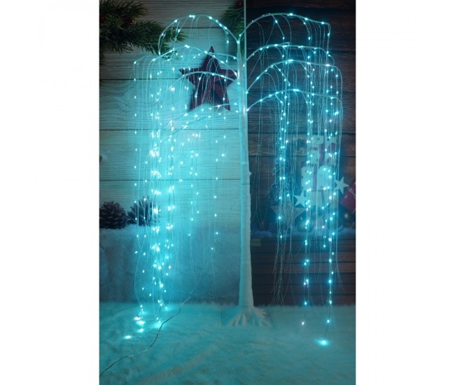 Pom decorativ cu leduri, Flippy, tip salcie, 234 Led, 1.5 M