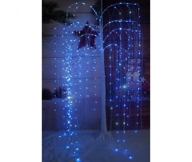 Pom decorativ cu leduri, Flippy, tip salcie, 234 Led, 1.5 M