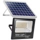 Proiector LED/Lampa solara de exterior Flippy, 15 cm x 12 cm, Rezistent la Apa IP67, cu Panou Solar, 100 LED SMD, 30W, Senzor de lumina, Timer, cu Telecomanda, 2 moduri de iluminat, kit montaj inclus, Lumina Rece