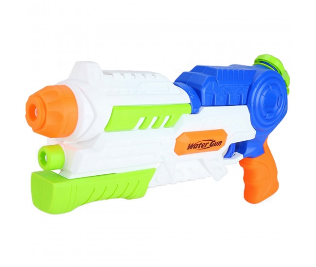 Pistol cu Apa pentru Copii, Rezervor, Pentru Piscina/Plaja, Flippy, 6ani+, Albastru/Multicolor, 1000ML