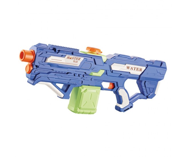 Pistol cu Apa pentru Copii, Rezervor 600ml, Flippy, 14ani+, cu baterie 1200mAh, Electric Burst, Albastru/Verde, 800ML