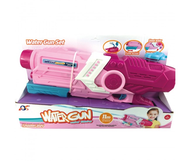 Pistol cu Apa pentru Copii, Rezervor, Pentru Piscina/Plaja, Flippy, 6ani+, Roz, 2000ML