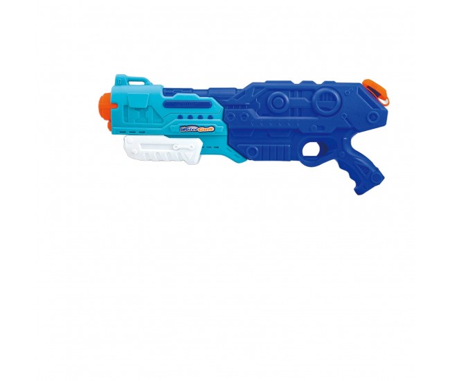 Pistol cu Apa pentru Copii, Rezervor de 1500 ml, Maner de transport, Pentru Piscina/Plaja, Flippy, 3 ani+, Bleumarin, Lungime 44 cm