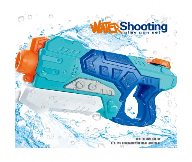 Pistol cu Apa pentru Copii, Rezervor, Pentru Piscina/Plaja, Flippy, 6ani+,  Albastru, 500ML